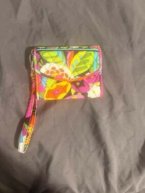 Vera Bradley Quilted Floral Wristlet Wallet